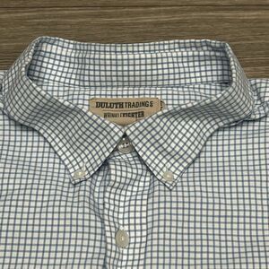 Duluth Trading Co ButtonUp Shirt‎ Men 2XL XXL Plaid Cotton Cowboy Rodeo Western